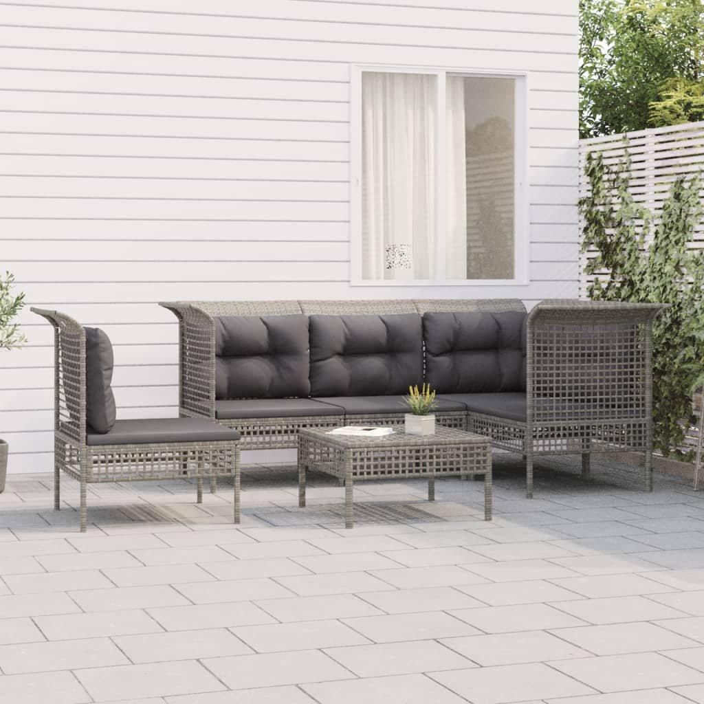 VidaXL set salotto da giardino Polirattan  