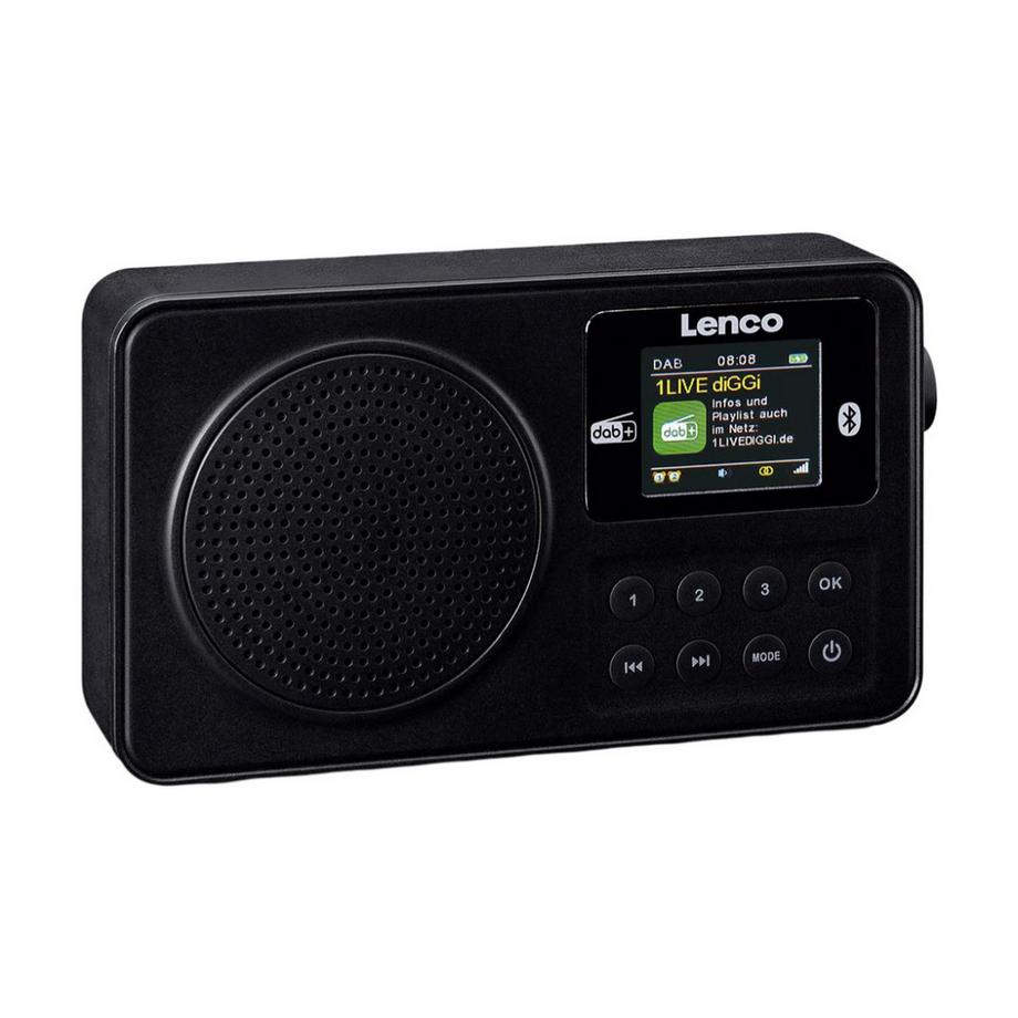 Lenco  Radio portatile DAB+/FM con Bluetooth e antenna telescopica 