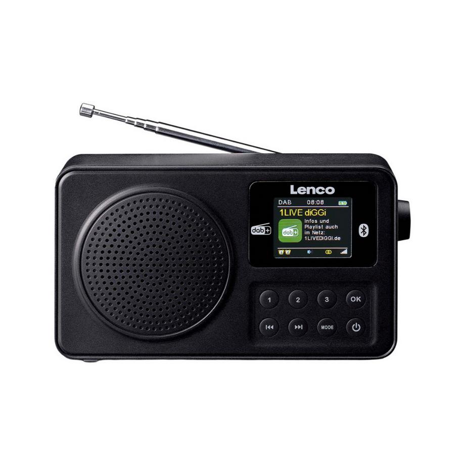 Lenco  Radio portatile DAB+/FM con Bluetooth e antenna telescopica 