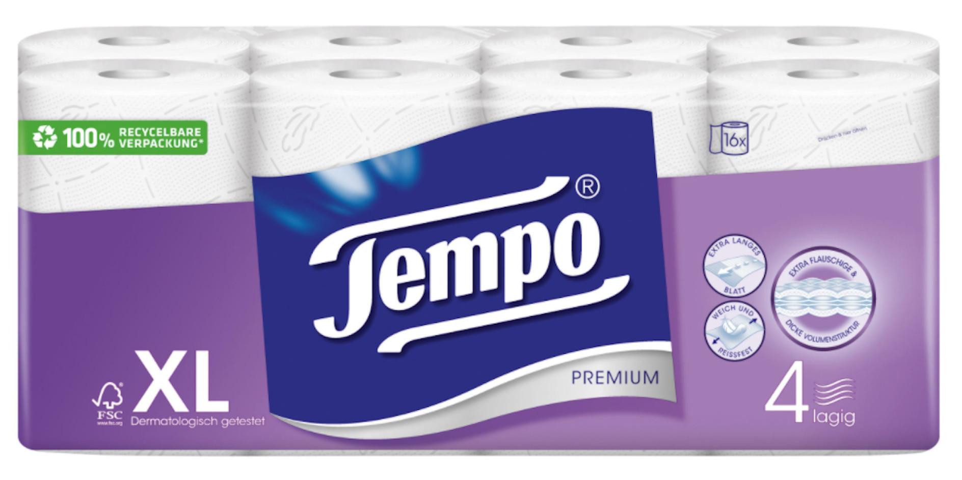 Tempo  Tempo Papier hygiénique Premium (16 pcs) 