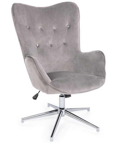 mutoni Fauteuil Farida Velvet gris  