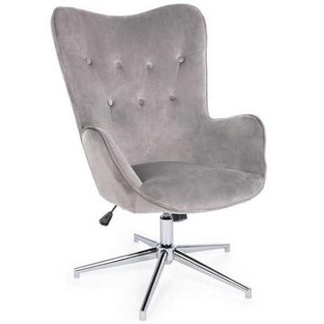 Fauteuil Farida Velvet gris