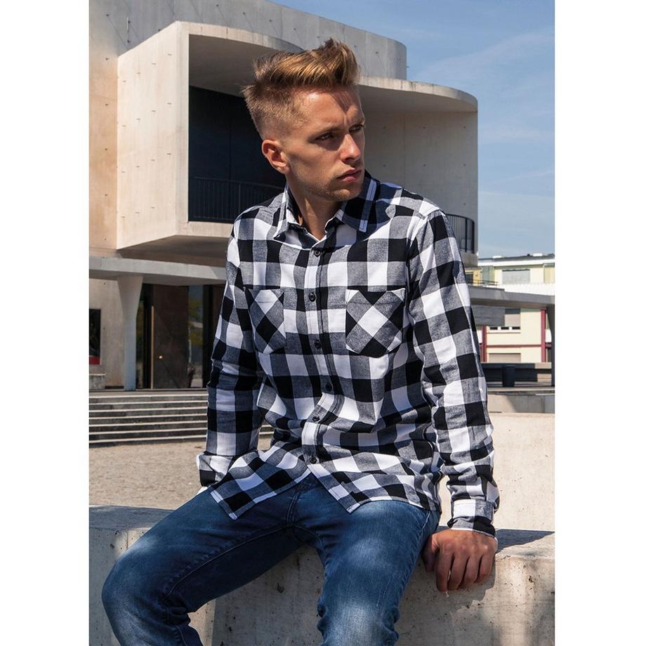 Build Your Own Camicia Flanella Quadri Maniche Lunghe  