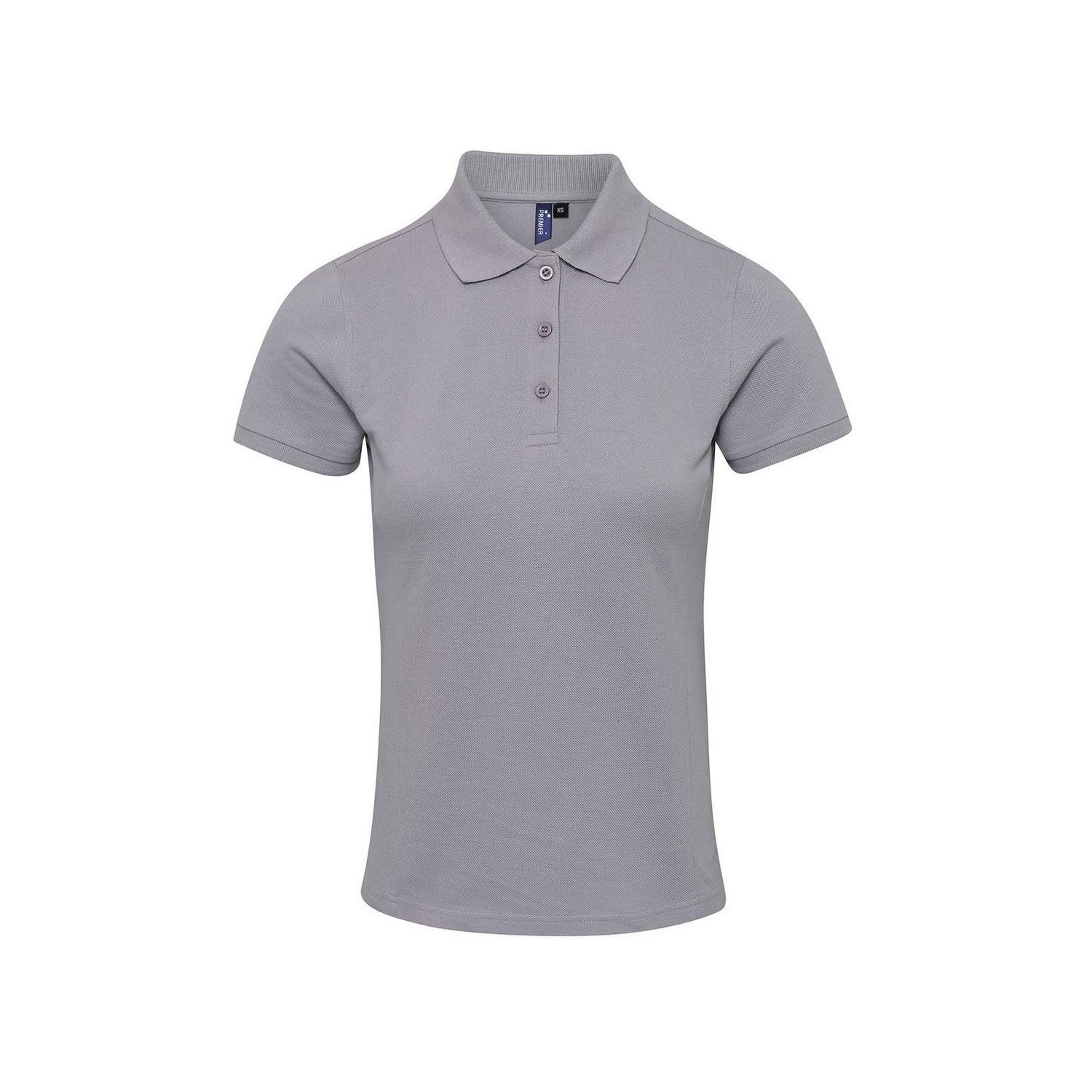 Image of Poloshirt Damen Silber XXL