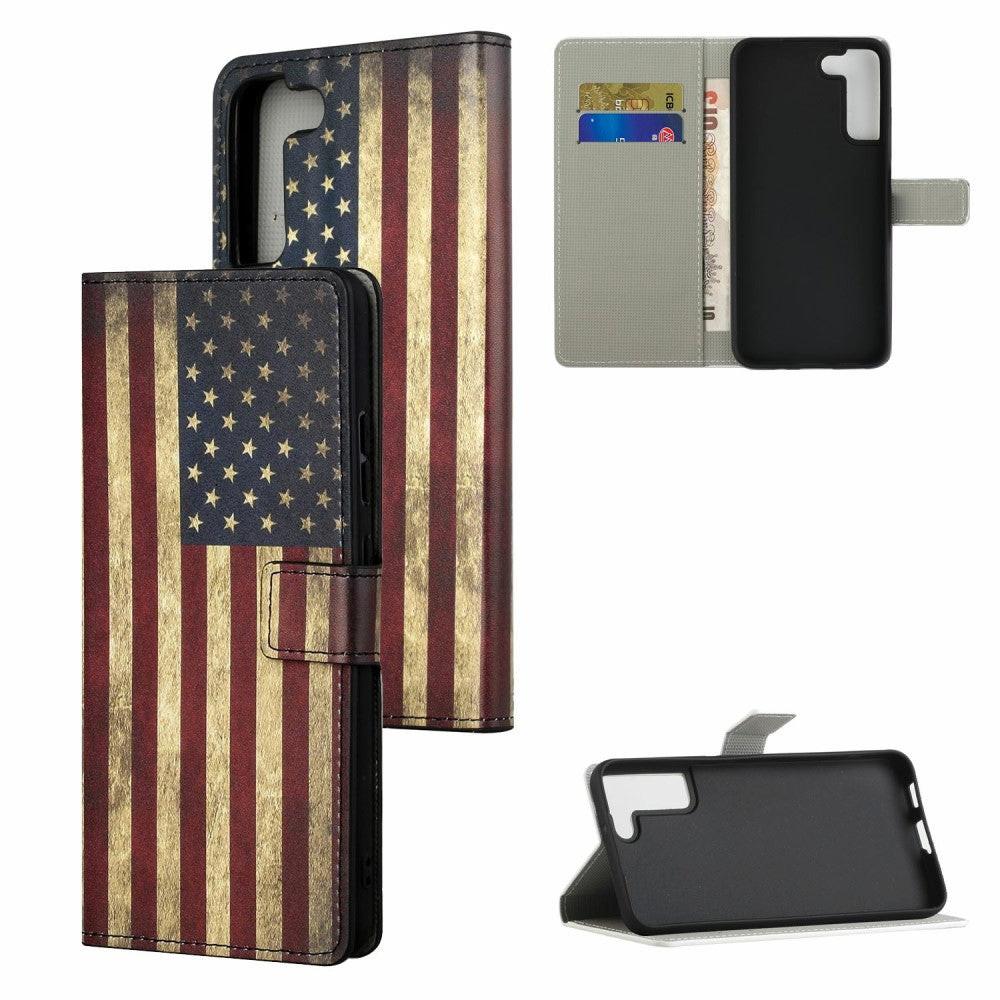 Cover-Discount  Galaxy S22 - Housse ec cuir US Flag 