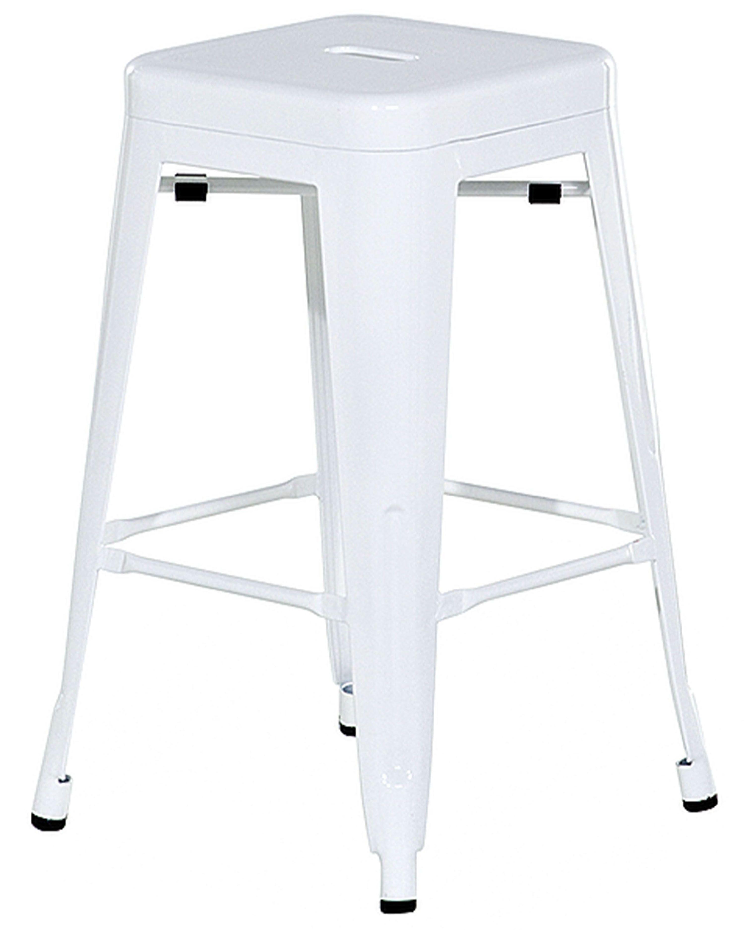 Beliani Set di 2 sgabelli da bar en Acciaio Industriale CABRILLO  