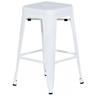 Beliani Set di 2 sgabelli da bar en Acciaio Industriale CABRILLO  