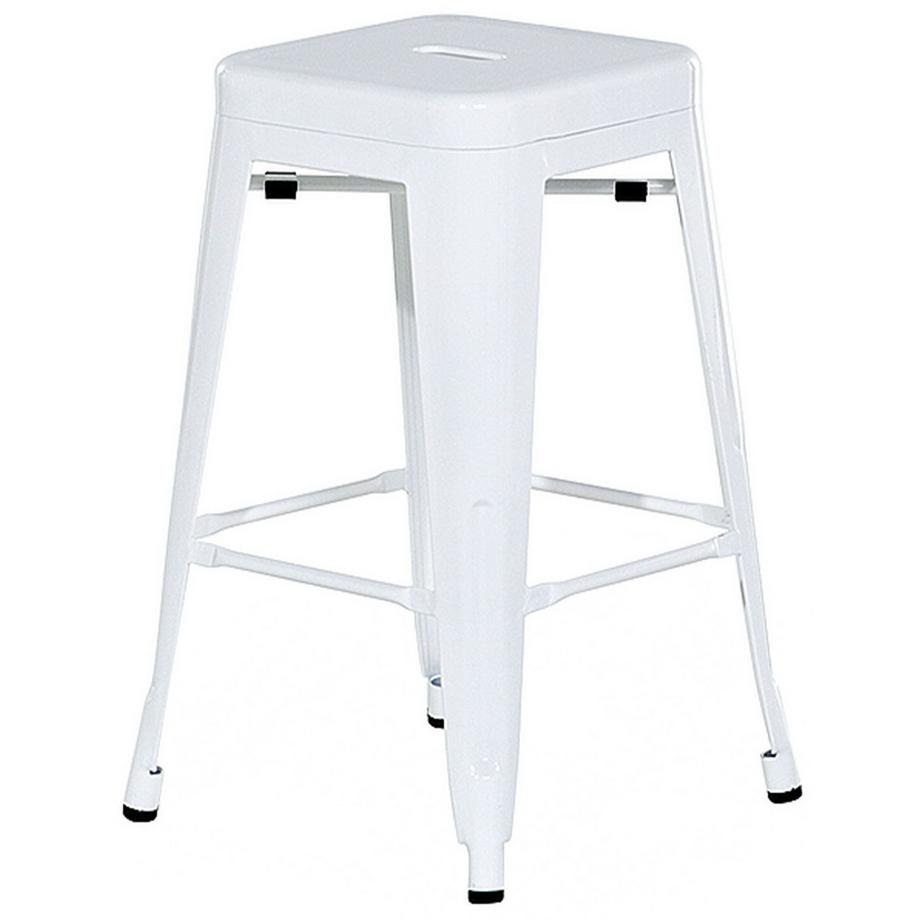 Beliani Set di 2 sgabelli da bar en Acciaio Industriale CABRILLO  