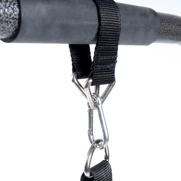 GladiatorFit  Dips-Station für Fitnesstraining aus verstärktem Stahl mit Gurten 