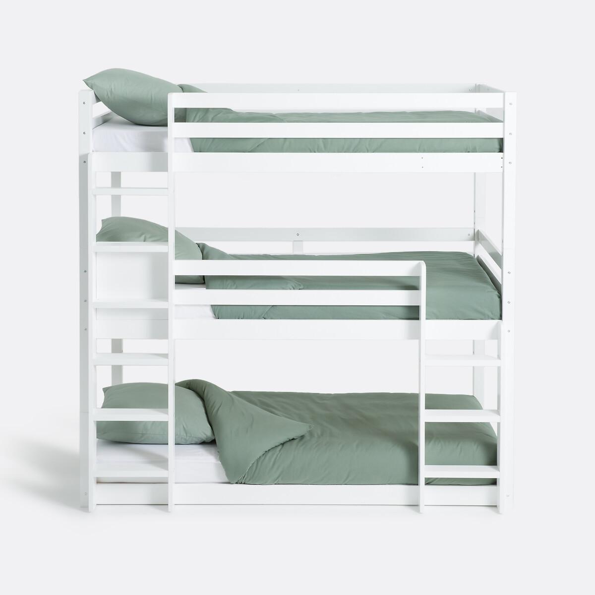 La Redoute Intérieurs Etagenbett Maysar mit 3 Liegeflächen und Lattenrosten  