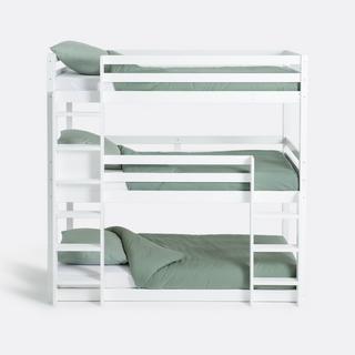 La Redoute Intérieurs Etagenbett Maysar mit 3 Liegeflächen und Lattenrosten  
