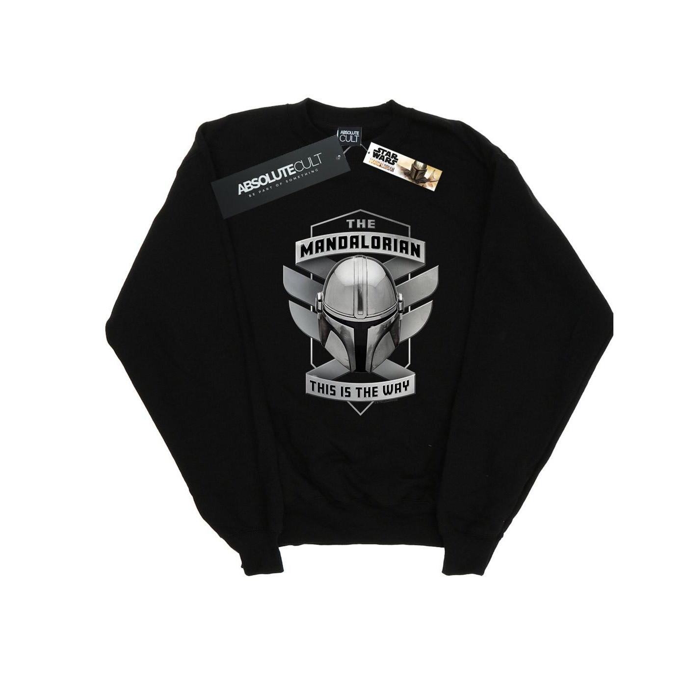 Image of The Mandalorian This Is The Way Mando Sweatshirt Herren Schwarz S