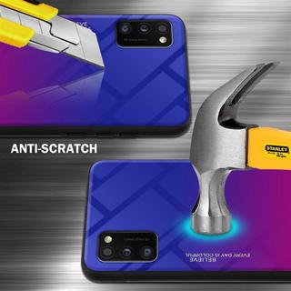 Cadorabo  Housse compatible avec Samsung Galaxy A41 - Coque de protection bicolore en silicone TPU et dos en verre trempé 