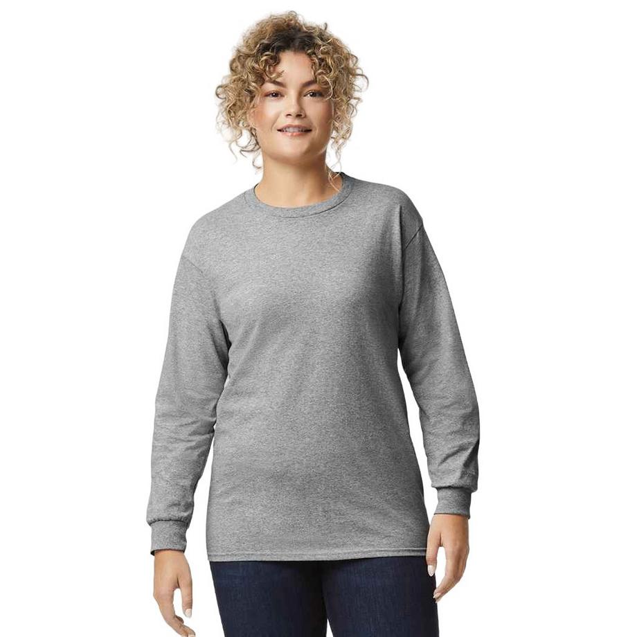 Gildan Ultra Cotton T-Shirt Maniche Lunghe  