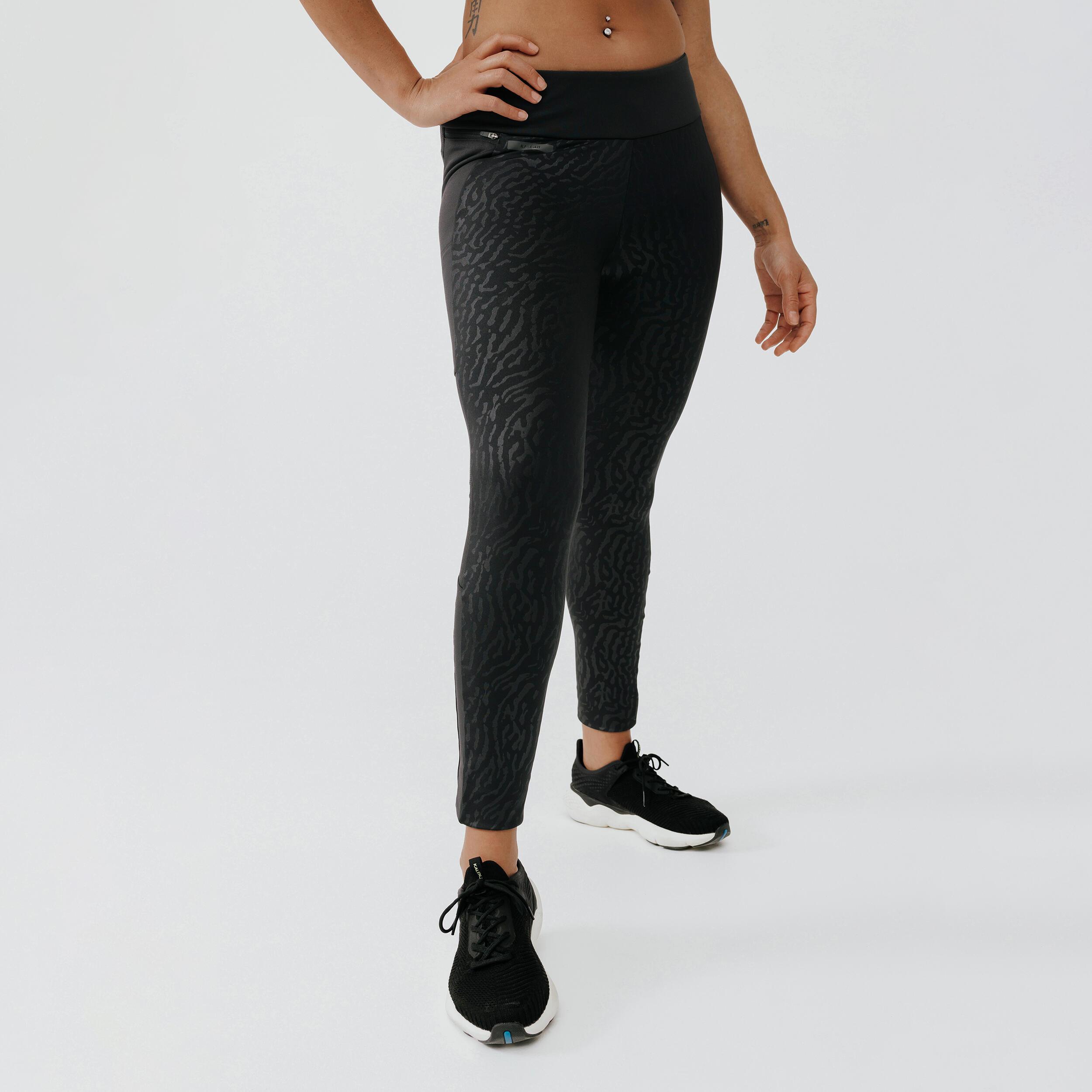 Image of Leggings - Warm+ Damen Schwarz Leicht XXL