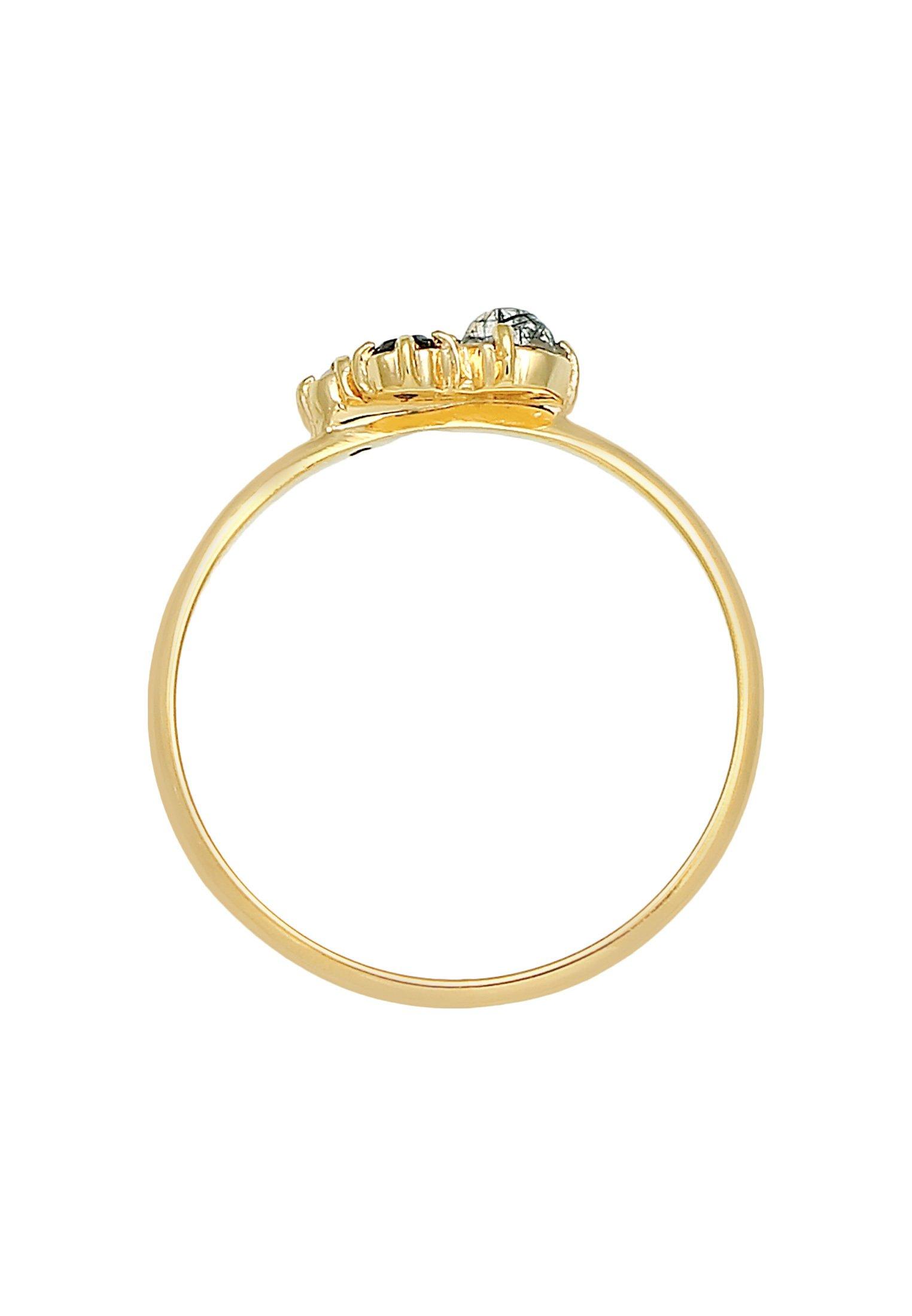 Elli  Bague Diamant (0.03 Ct.) Topas Turmalin 375Er Gelbgold 