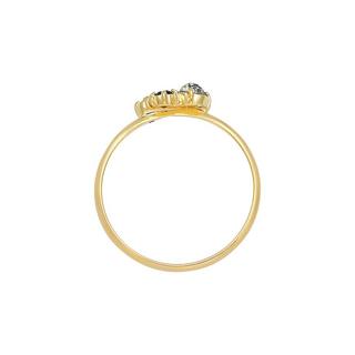 Elli  Ring Diamant (0.03 Ct.) Topas Turmalin 375Er Gelbgold 