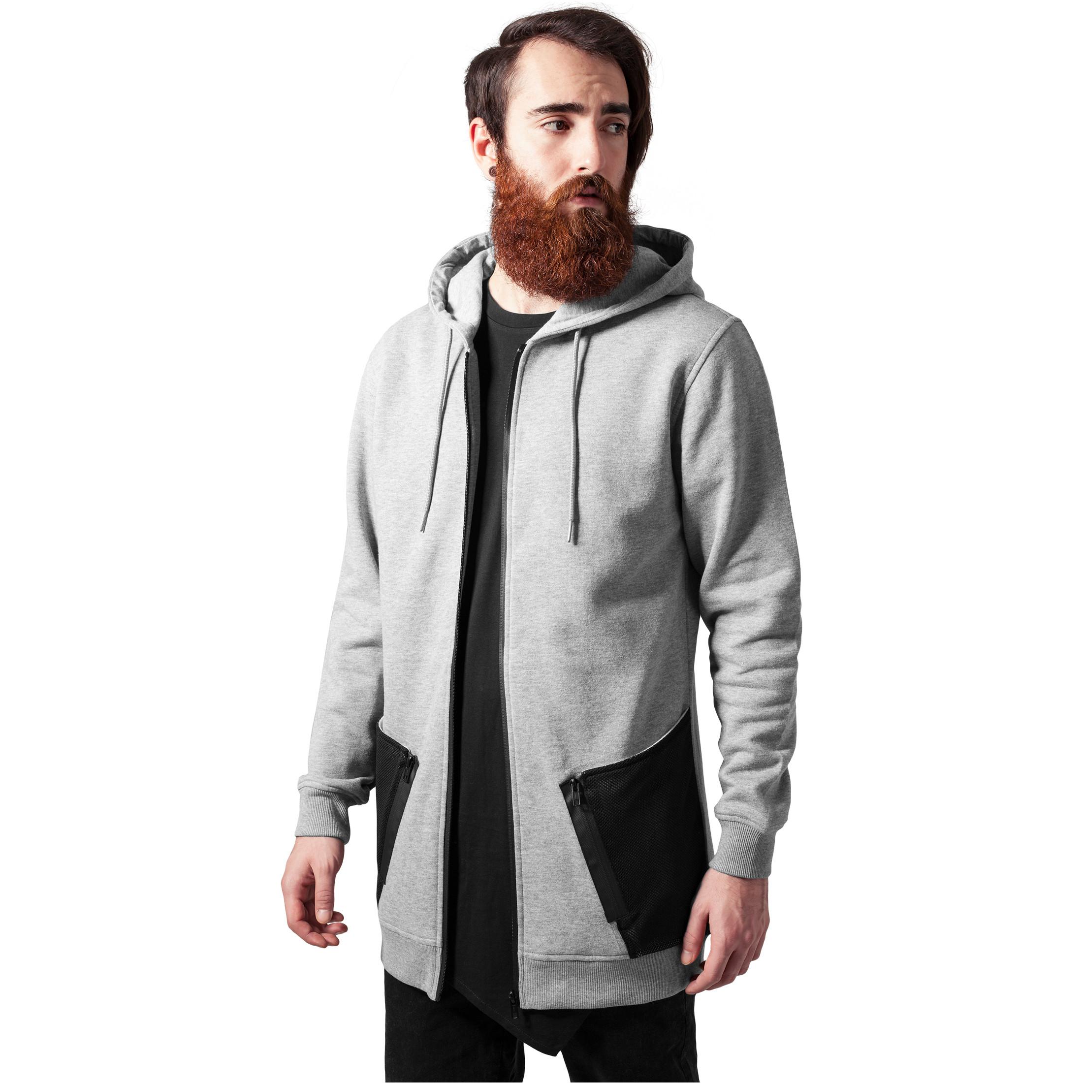 URBAN CLASSICS  hoodie urban claic long pead zip 