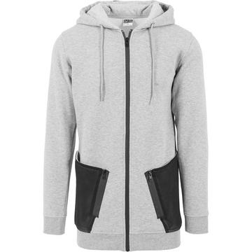 hoodie urban claic long pead zip