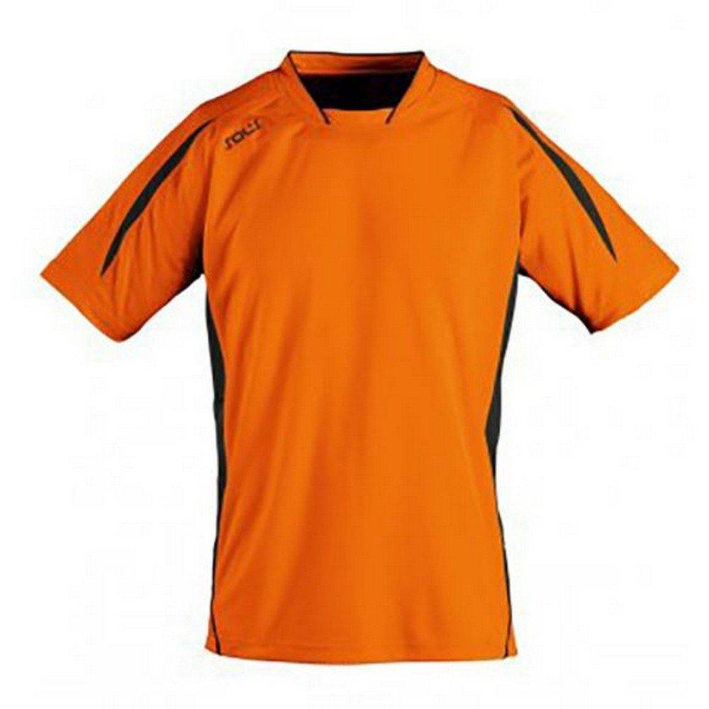 Image of Maracana 2 Kurzarm Fußball Tshirt Herren Orange XL