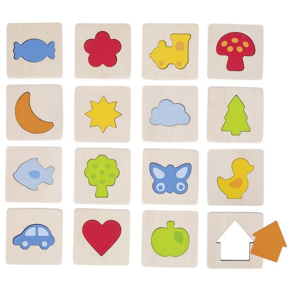 Image of Spiele Memospiel Formen ertasten Multicolor