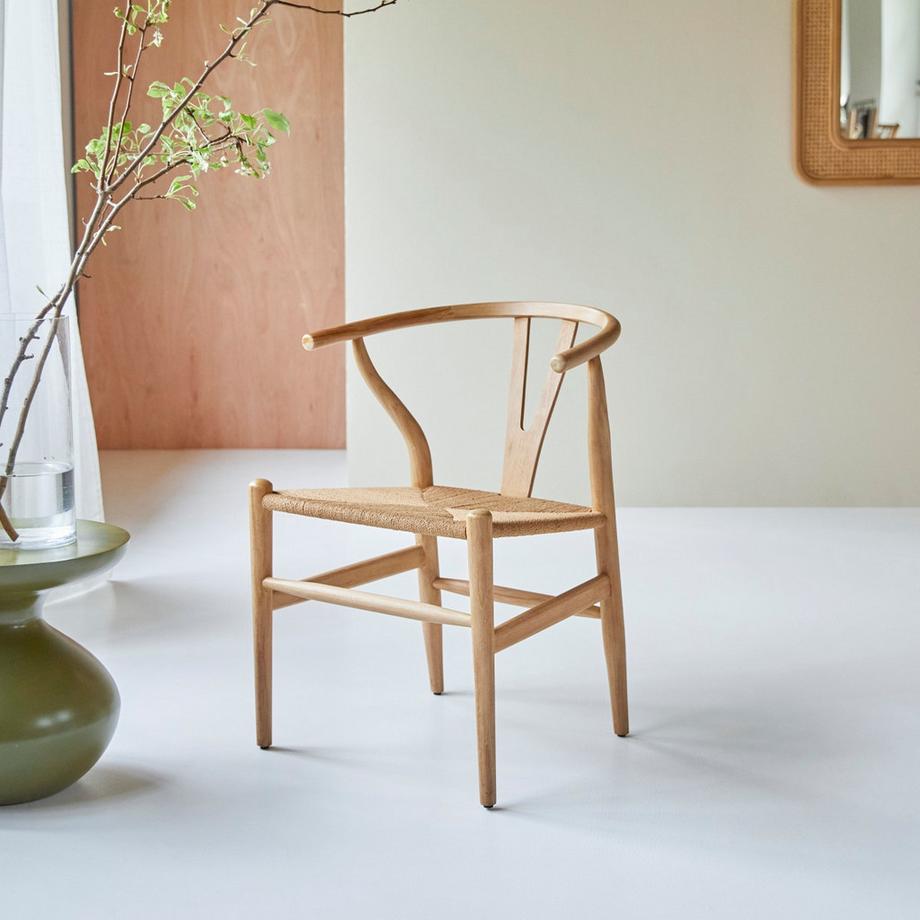 Tikamoon Chaise en teck massif et cordage Blaise  