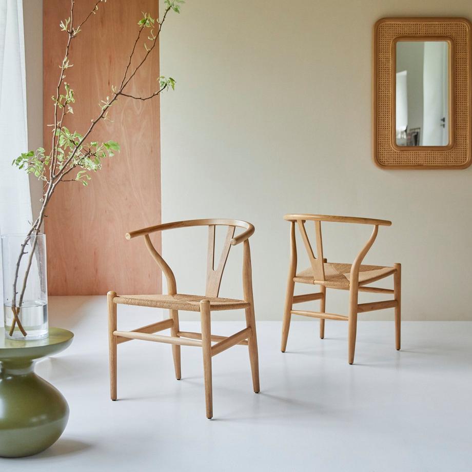 Tikamoon Chaise en teck massif et cordage Blaise  