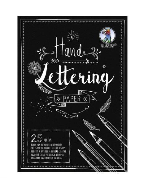 Image of URSUS 2492 46 90 Kunstdruckpapier Kunstpapier 25 Blätter Schwarz
