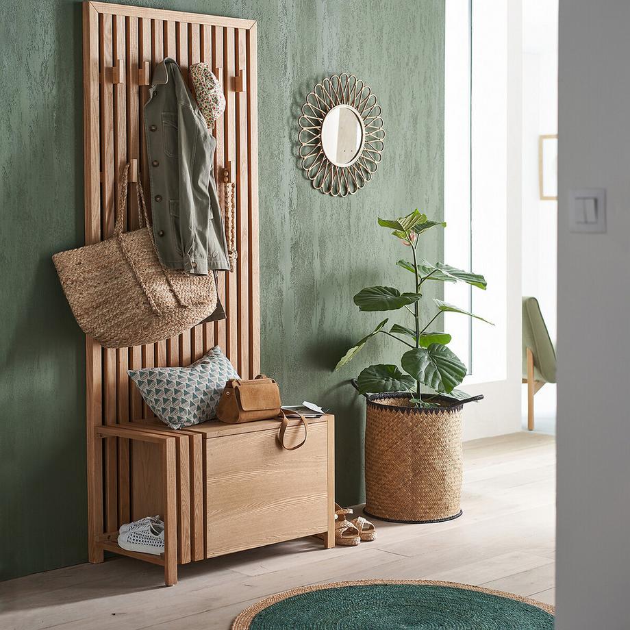 La Redoute Intérieurs Miroir rotin et bambou forme soleil Ø50 cm  