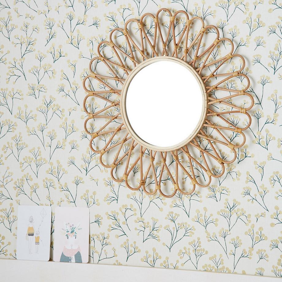 La Redoute Intérieurs Miroir rotin et bambou forme soleil Ø50 cm  
