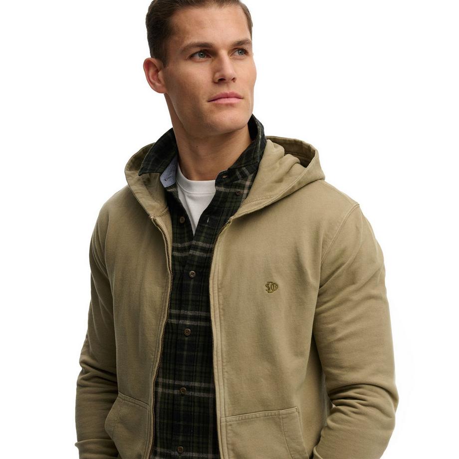 Superdry Giacca da ginnastica Uomini Vestibilità confortevole-Classic Essential Ziphood  