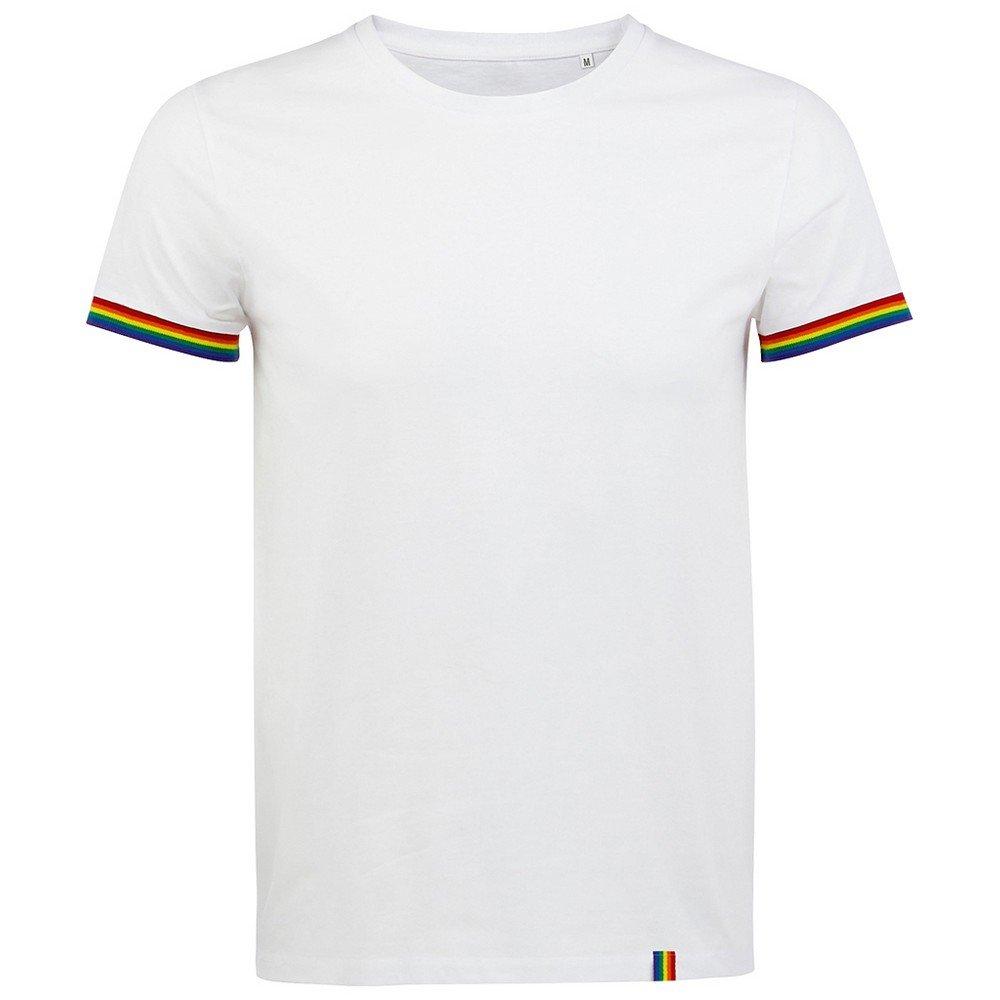 Image of Regenbogen Tshirt Herren Weiss 4XL
