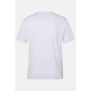 JP1880  Maglia serafino da tennis con QuickDry, mezze maniche, scollo a girocollo e abbottonatura 