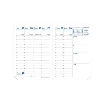 Quo Vadis - Ricambio Agenda - 2025 - Rigiro - Settimana Planning - Francese - 13 mesi da dicembre a dicembre - 9x12,5 cm - Carta Cla irefontaine Bianca - Prodotto in Francia