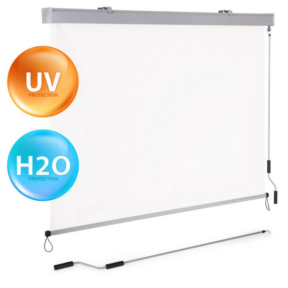 Northix Auvent enroulable vertical avec manivelle, balcon, terrasse, tonnelle, beige, MultiGarden  