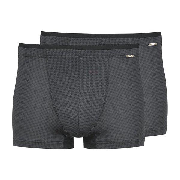 Image of 2er Pack Houndstooth - Retro Short Pant Herren Schwarz XL