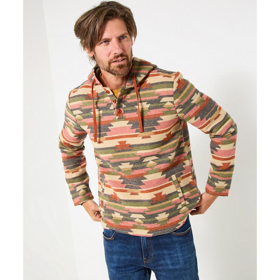 Joe Browns Gewebte Kapuzenjacke Aztekenmuster  