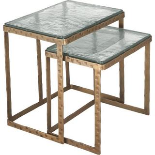 mutoni Table d'appoint en laiton Zayla (Ensemble de 2)  