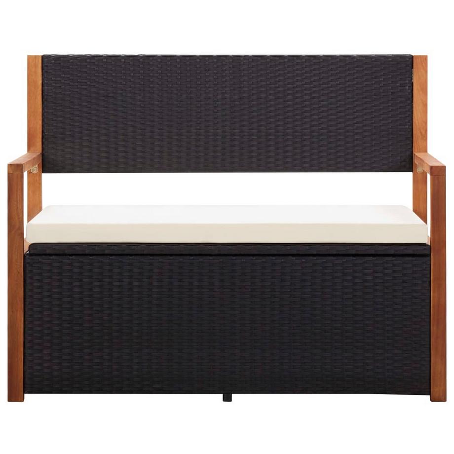 VidaXL Banc de rangement rotin synthétique  