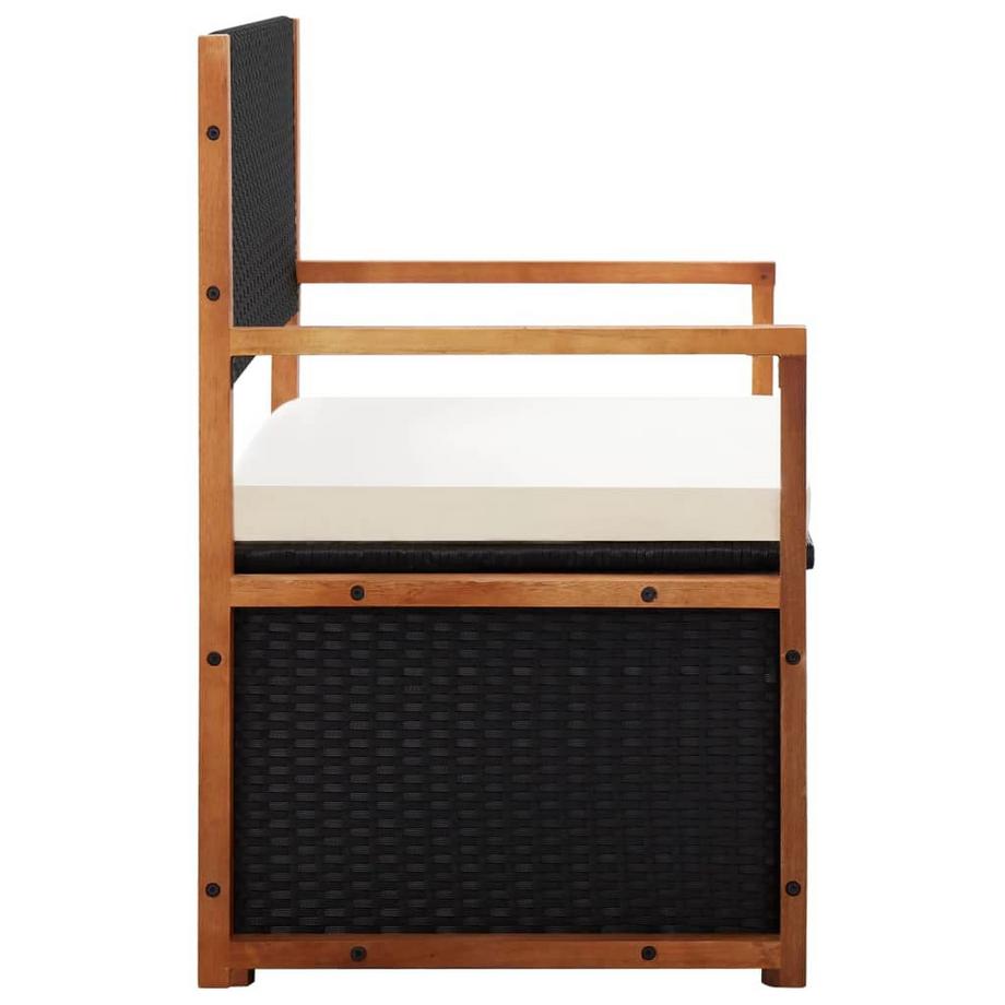 VidaXL Banc de rangement rotin synthétique  