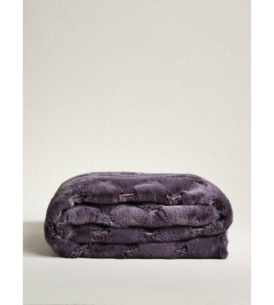 Image of Rhombus Webpelz Kunstfell Decke Rhombus Webpelz Kunstfell Decke