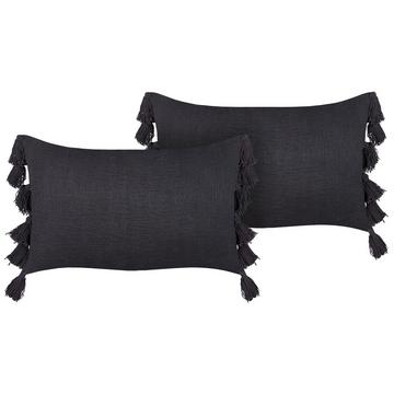 Lot de 2 coussins en Coton Boho LYTHRUM