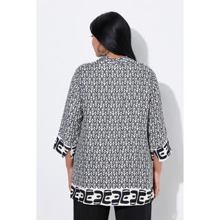 Ulla Popken Tunica A-Line Collo a Calice Scollo a V Maniche 3/4  