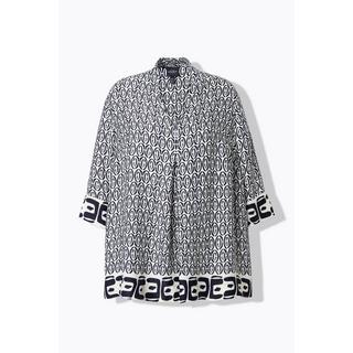 Ulla Popken Tunica A-Line Collo a Calice Scollo a V Maniche 3/4  