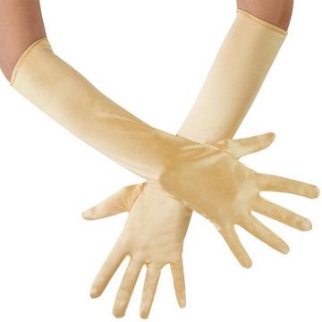 Lange Satin-Handschuhe