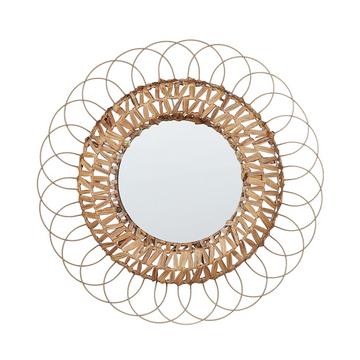 Miroir en Fibre de jacinthe d'eau Boho PAMOL