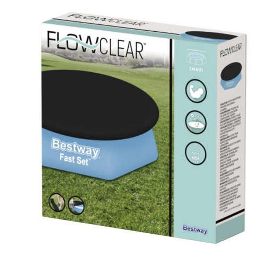 Bestway  Flowclear Poolabdeckung Fast Set 244 cm 