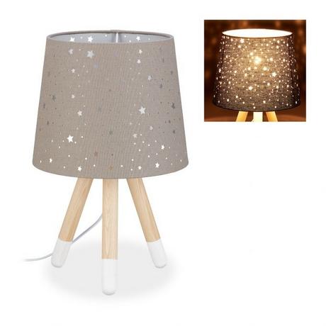 B2X Lampe de table Chambre d'enfant Étoiles  