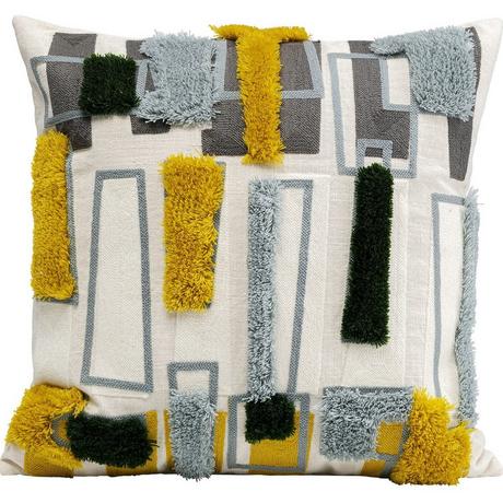 KARE Design Coussin géométrique 45x45  