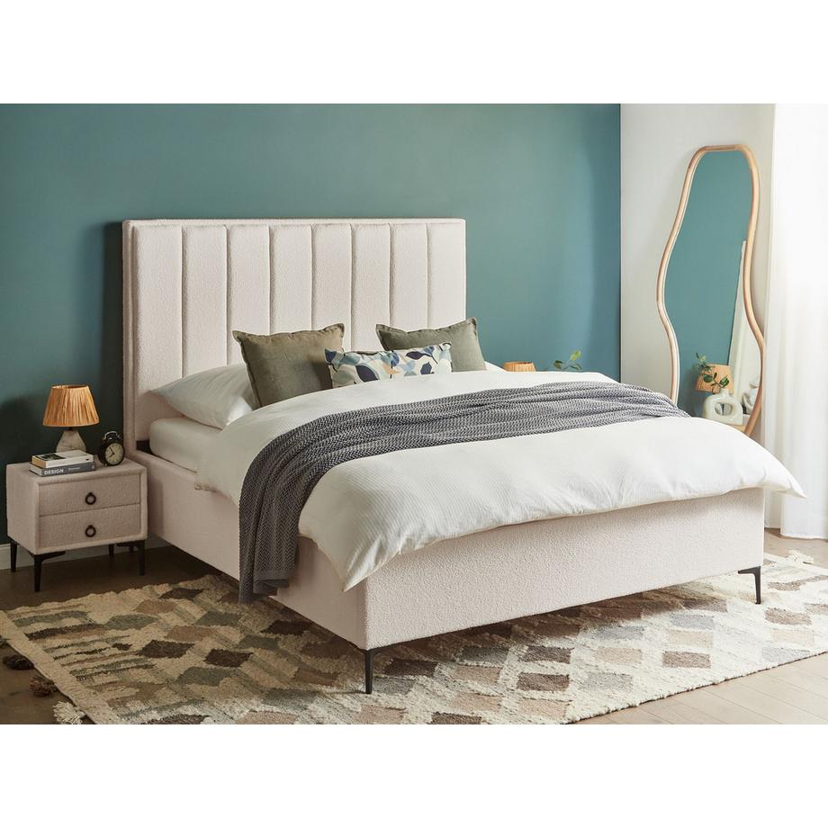 Beliani Set da camera da letto en Bouclé SEZANNE  